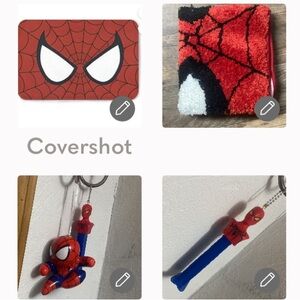 NEW Spider-Man rug+ornament+PEZ Keychain